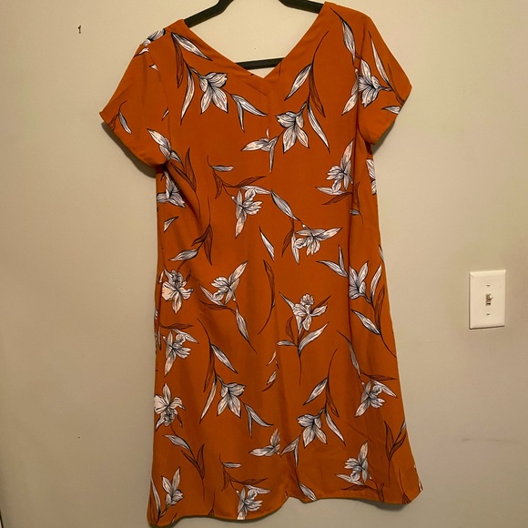 Orange floral dress - Picture 5 of 5